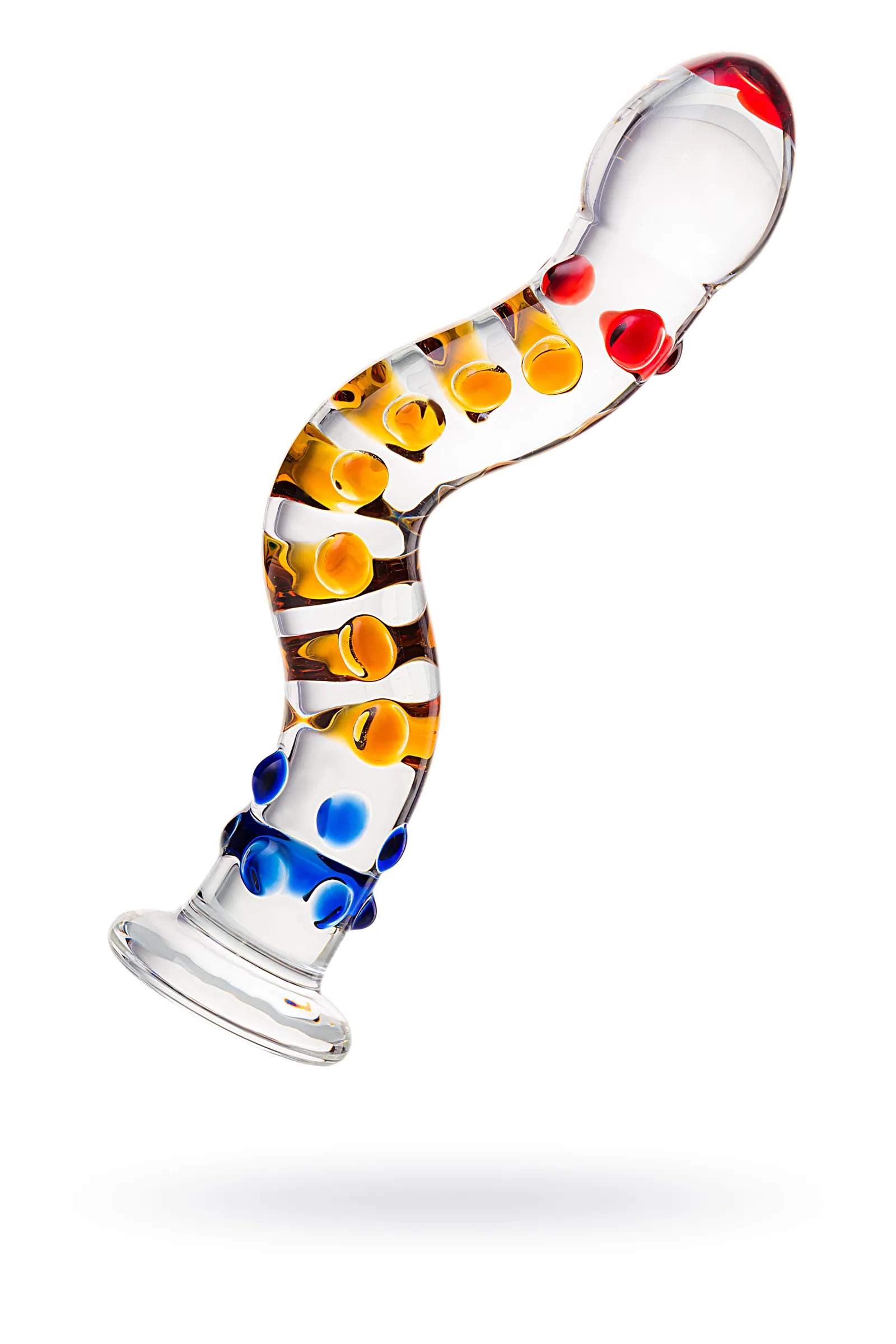 Фаллоимитатор Sexus Glass,стекло, прозрачный, 20 см