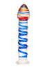 Фаллоимитатор Sexus Glass,стекло, прозрачный, 18 см