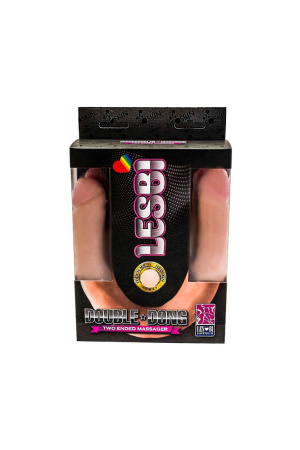 Фаллоимитатор  двустороний   LOVETOY LESBI TOUCH, телесный 43 см