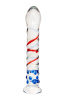 Фаллоимитатор Sexus Glass,стекло, прозрачный, 18 см