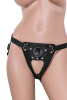 Трусики для страпона TOYFA RealStik Strap-On Onyx, экокожа, черные